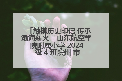 触摸历史印记 传承渤海薪火—山东航空学院附属小学 2024 级 4 班滨州 市档案馆研学实践活动